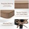 Set of 2 Square Waterproof Seat Chair Cushions Perfect for Dining Chairs or Patio Chairs